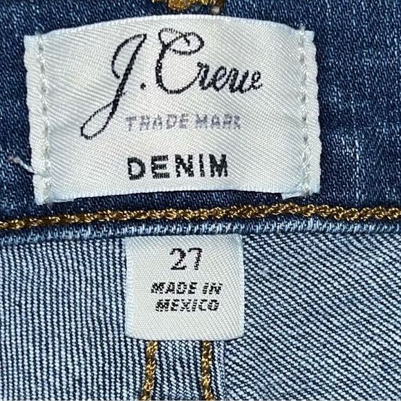 J Crew Jean Denim Shorts Size 27 - Cut Offs Merrill Wash Mid Rise Stretch - Picture 6 of 6